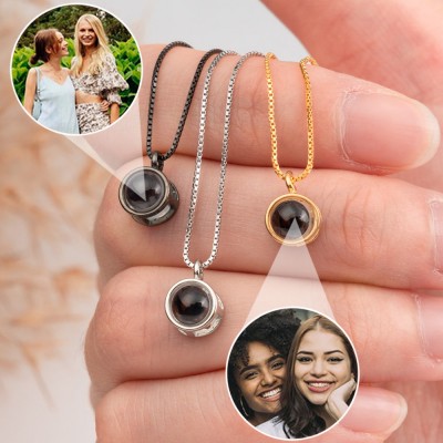 Projection Necklace | Personalised Photo Projection Necklace 4 Colours –  IfShe UK